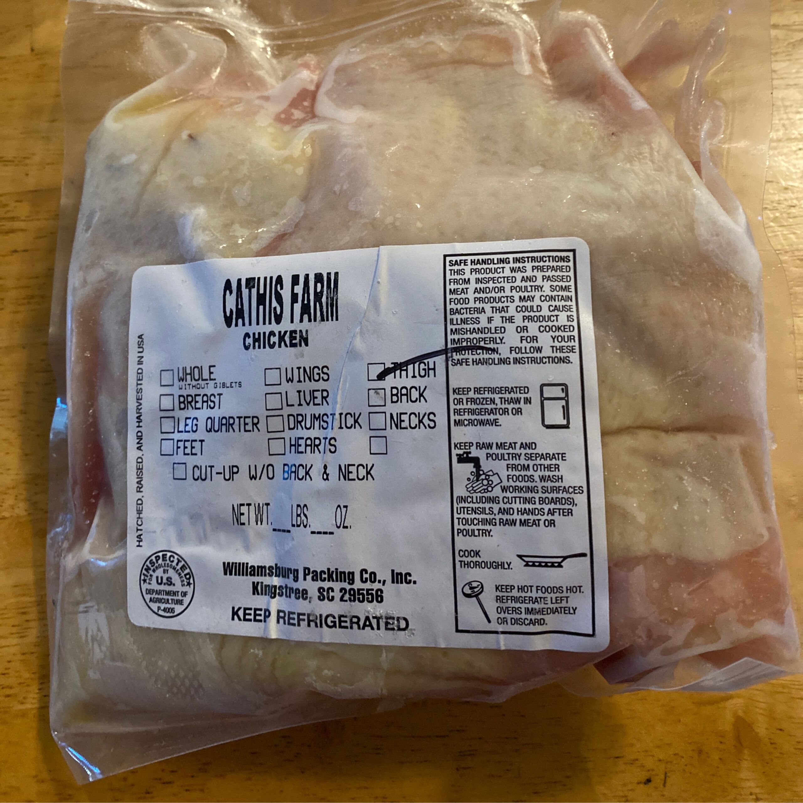 Cathis Farm Chicken Thighs Bone In Downtown Market