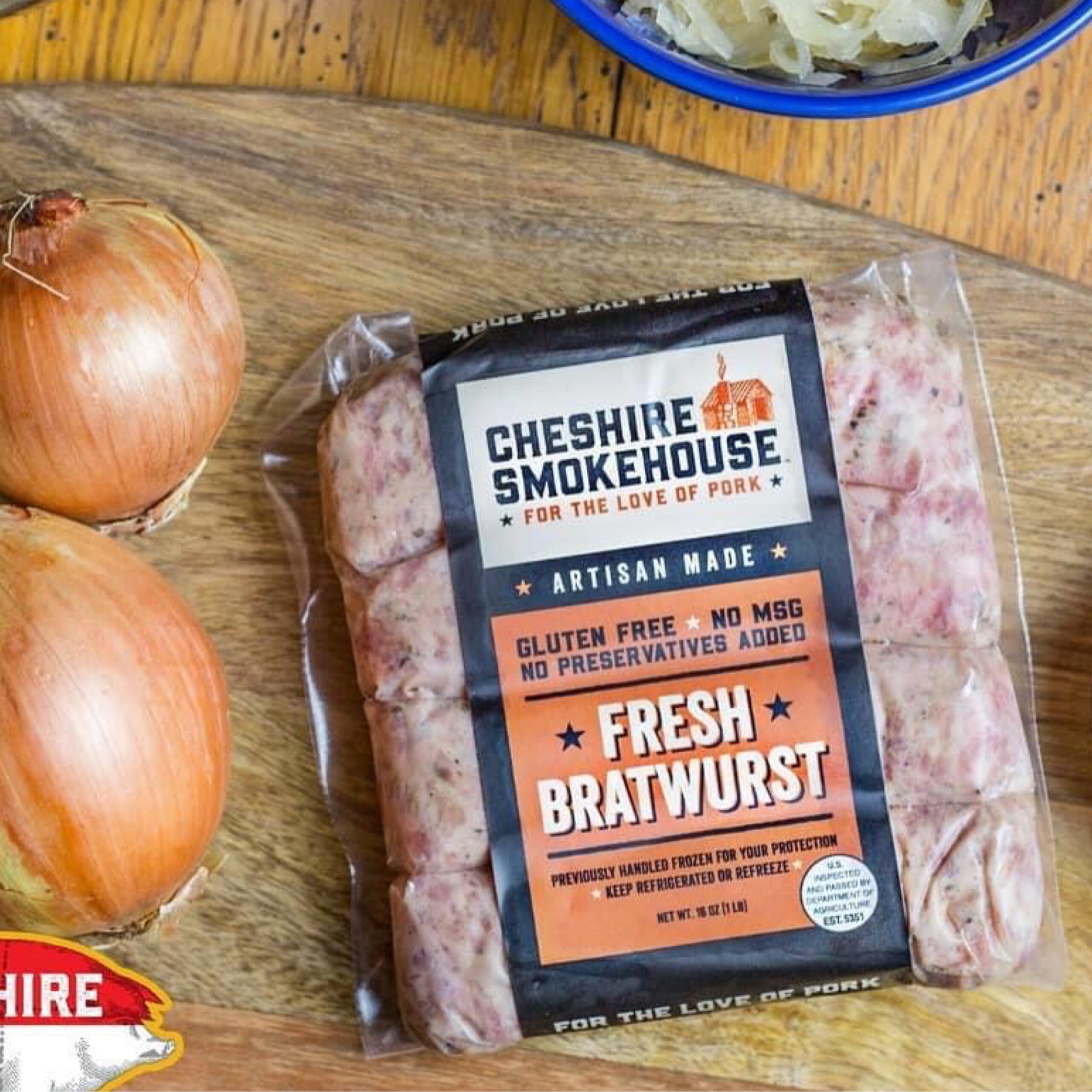 Cheshire Bratwurst Sausage