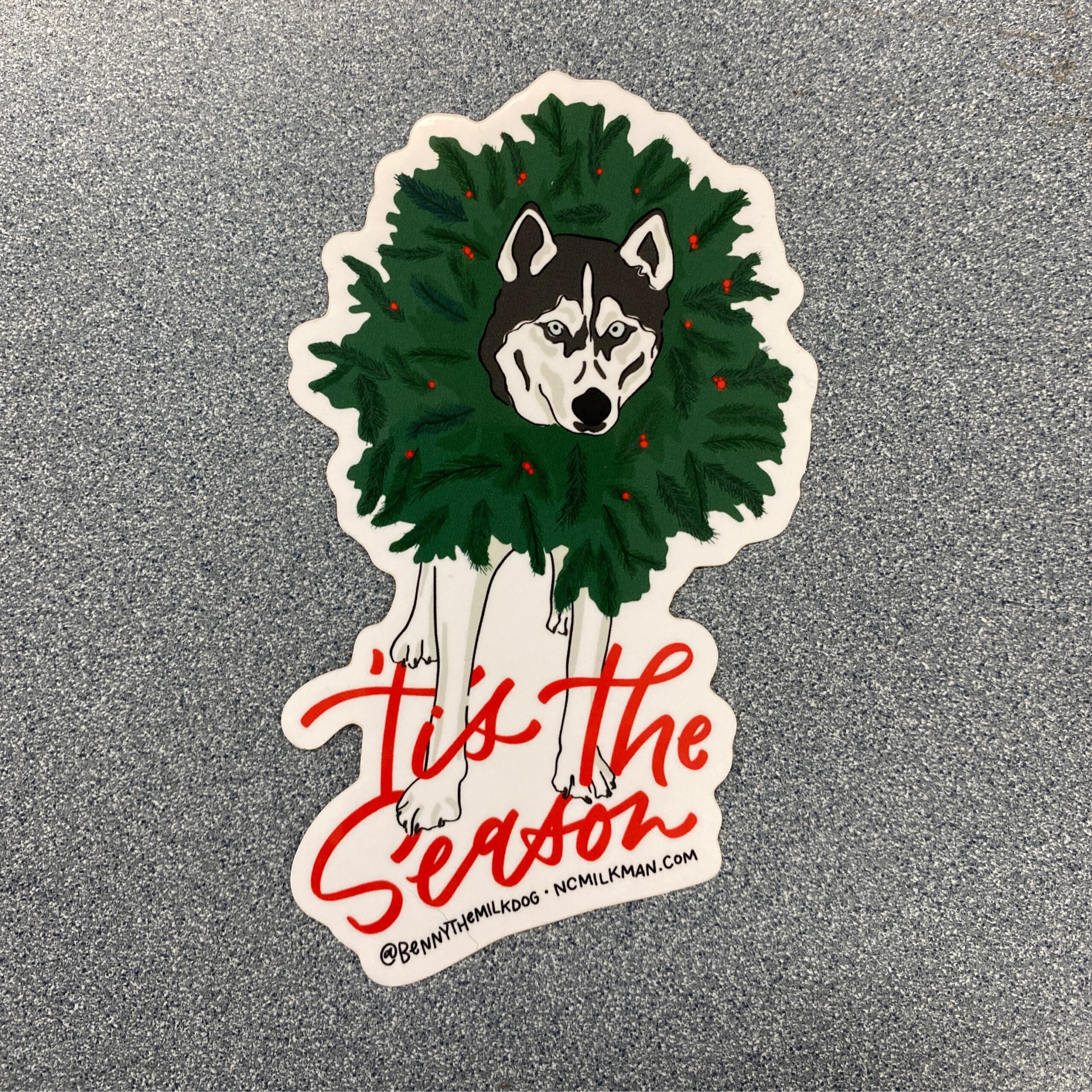 Benny Tis the Season Sticker