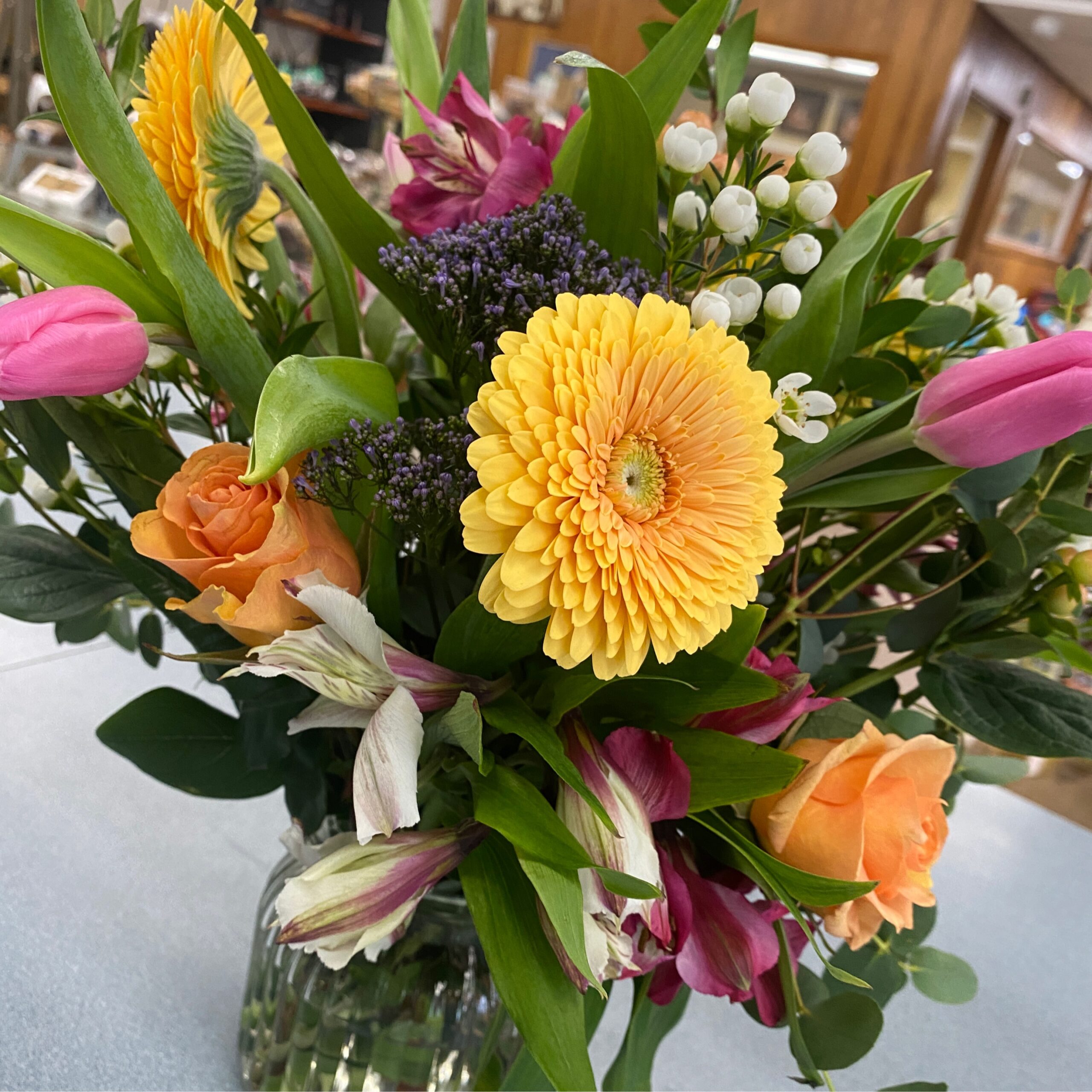 Flowers-Seasonal Surprise with Vase