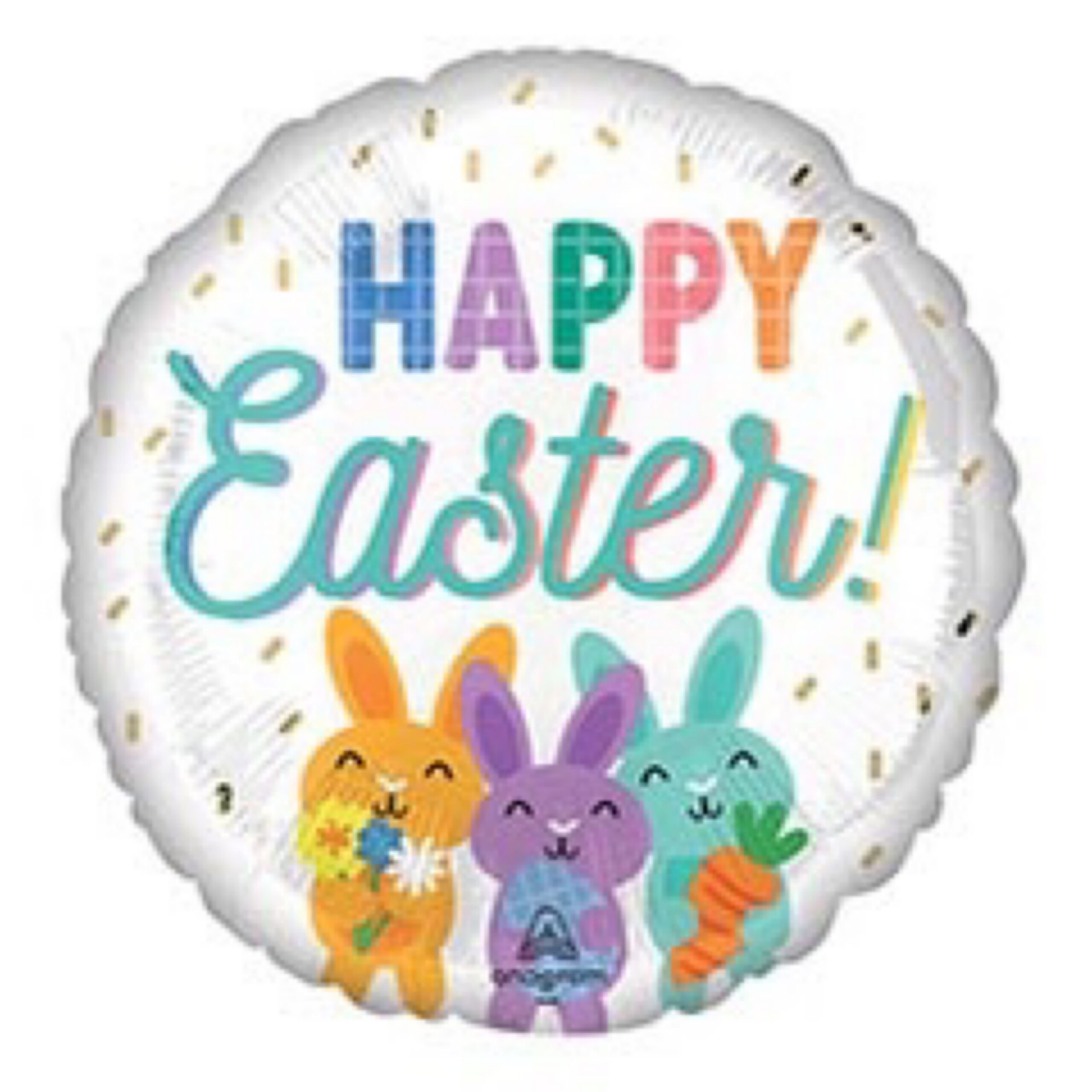 17” Happy Easter Bunny Balloon